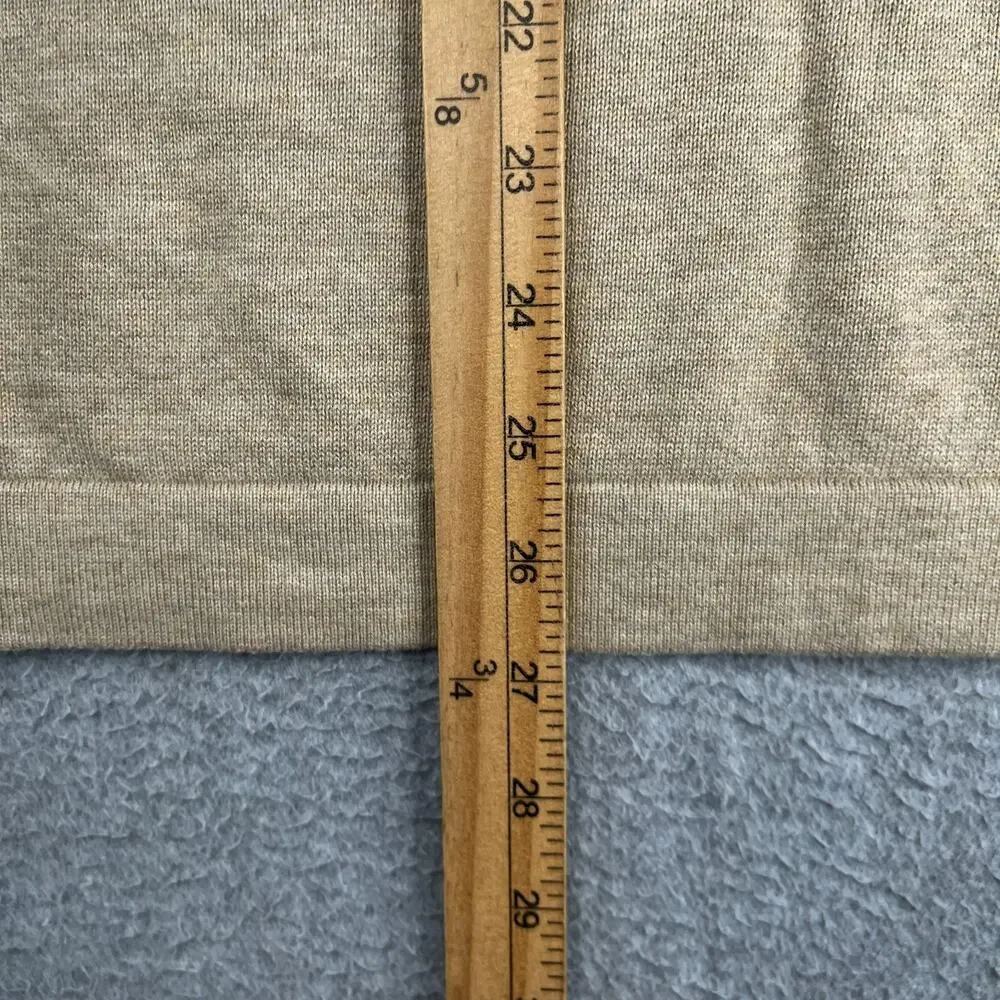 J Crew Crew Neck Sweatshirt Beige Heather Knit Mens Size Large